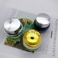 high quality glass material 30g electroplated silver glass jar for facial cream